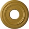 Ekena Millwork Classic Ceiling Medallion (Fits Canopies up to 7 1/4"), 12 3/8"OD x 4"ID x 1 1/8"P, Pharaohs Gold CM12CLPGS - alternate 1